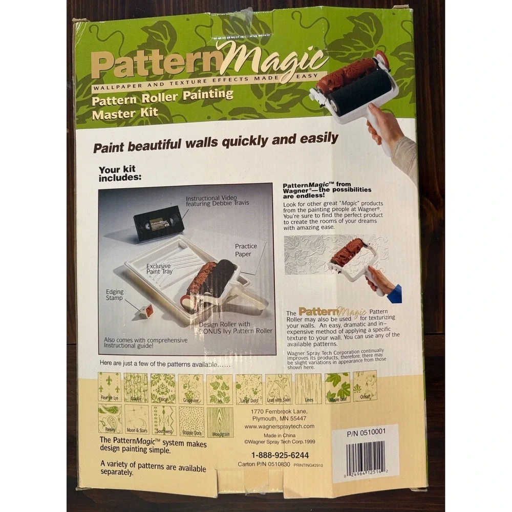 Wagner Pattern Magic Roller Decorator Master Kit Faux Wallpaper or Trim Accent